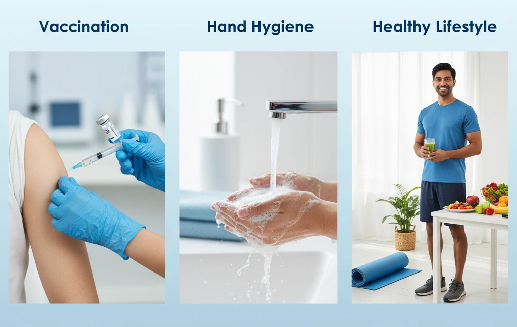 Vaccination, Hand Hygiene and Healthy Lifestyle